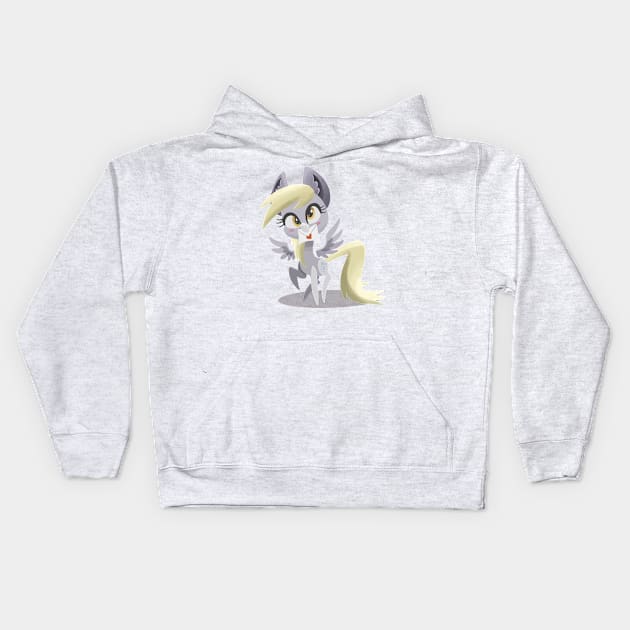 Derpy Mail Kids Hoodie by CatScratchPaper